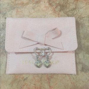 Judith Ripka 925/18K Heart Earrings